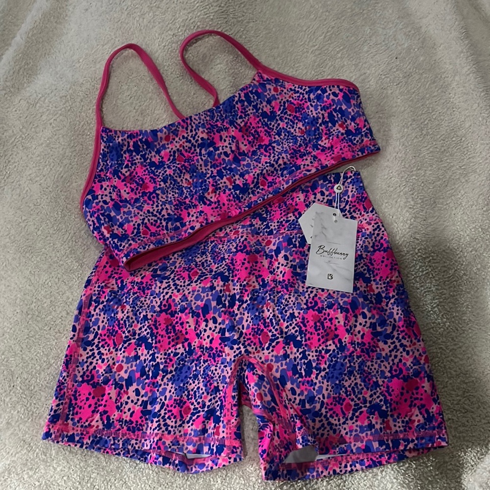 Buffbunny shorts and bra set